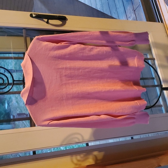 Vince Camuto Vneck Ocean Coral Collared Long Slv‎ Sz. XS Sweater - Picture 8 of 15